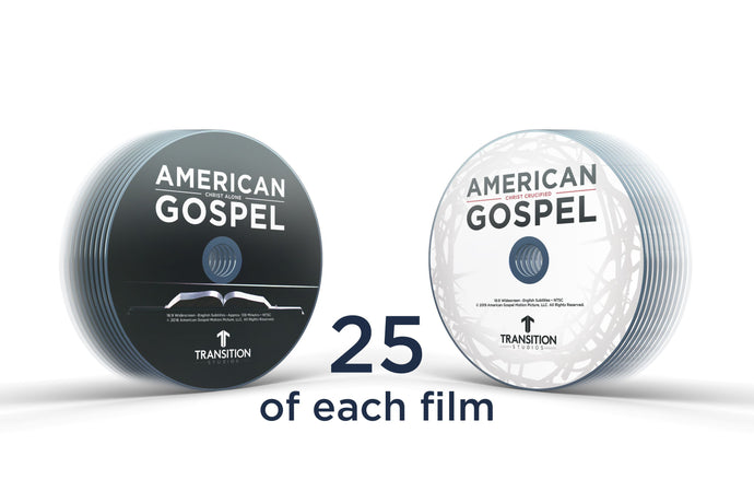 Both Films Evangelism Pack - 25 AG1 and 25 AG2 flat mailers (50 total DVDs)